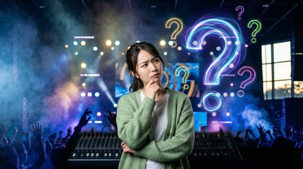 顔出し無しで歌手活動する事に疑問を持っている女性